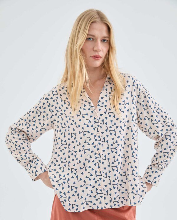 Camisa de manga larga con estampado de animales