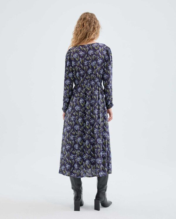 Vestido midi en viscosa LEZING "ECOVERO" con estampado flora - Imagen 3