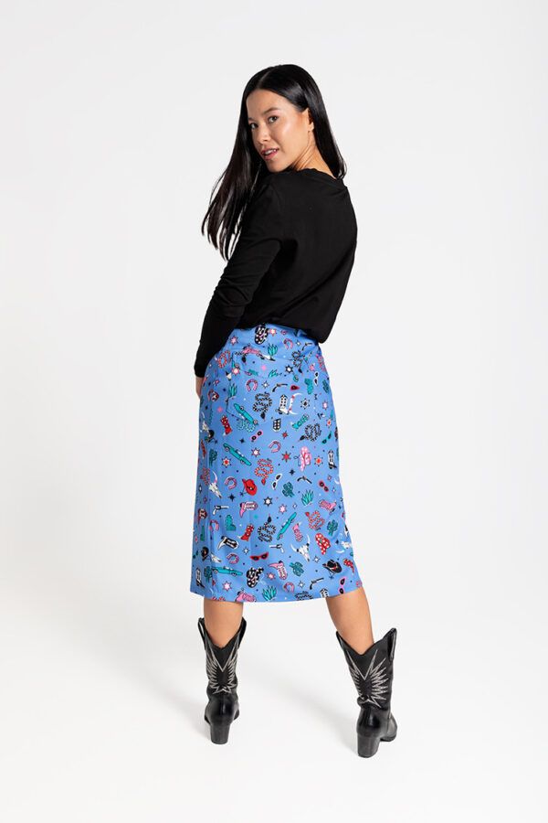 Falda Midi Jeans - Cowgirl - Imagen 4