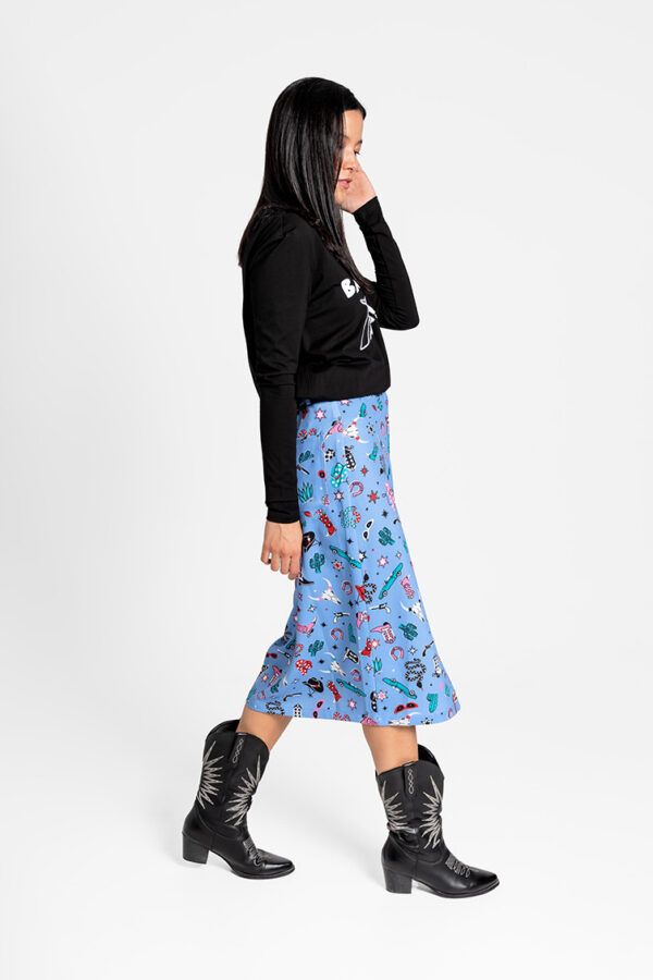 Falda Midi Jeans - Cowgirl - Imagen 3