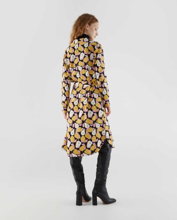 VESTIDO CAMISERO ESTAMPADO PERAS - Imagen 3