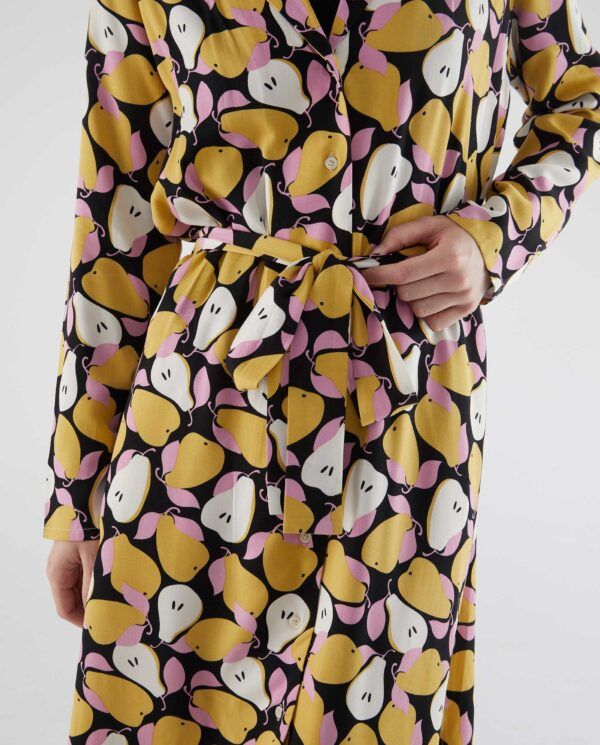 VESTIDO CAMISERO ESTAMPADO PERAS - Imagen 4