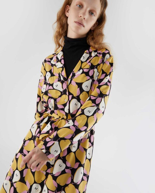 VESTIDO CAMISERO ESTAMPADO PERAS - Imagen 5