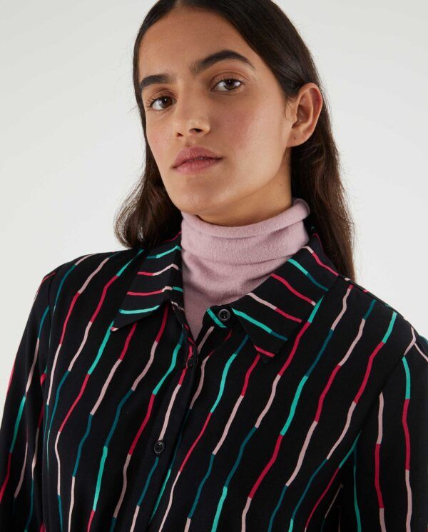 VESTIDO  CON ESTAMPADO MULTICOLOR - Imagen 4