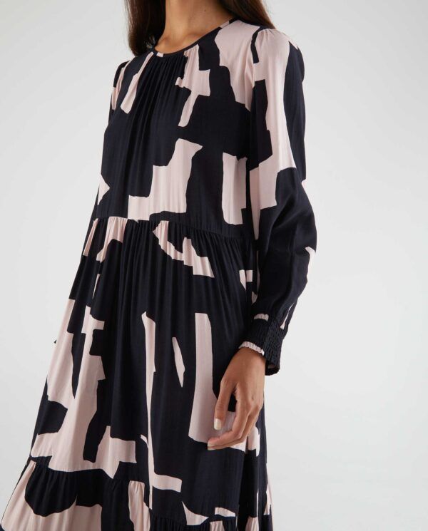 VESTIDO CON ESTAMPADO ABSTRACTO - Imagen 5