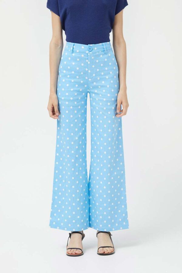 PANTALON AZUL POLKA DOTS