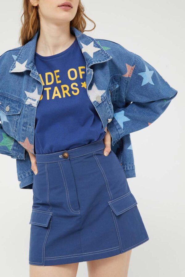 FALDA CORTA NAVY BLUE - Imagen 2