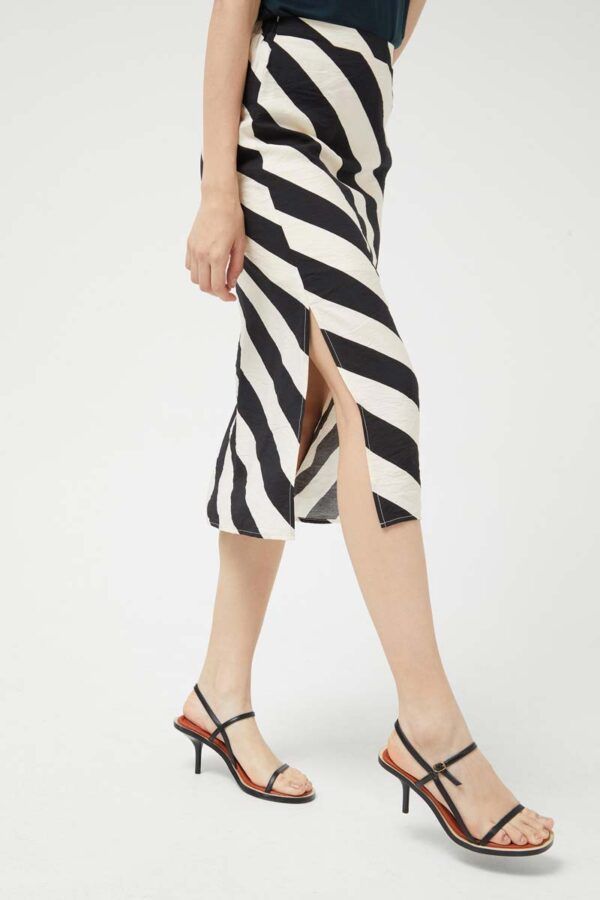 FALDA MIDI STRIPES