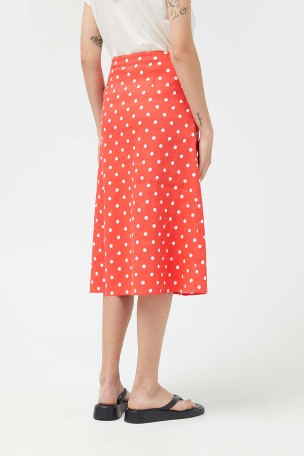 FALDA MIDI POLKA DOTS