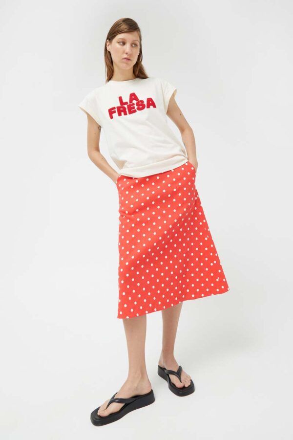 FALDA MIDI POLKA DOTS