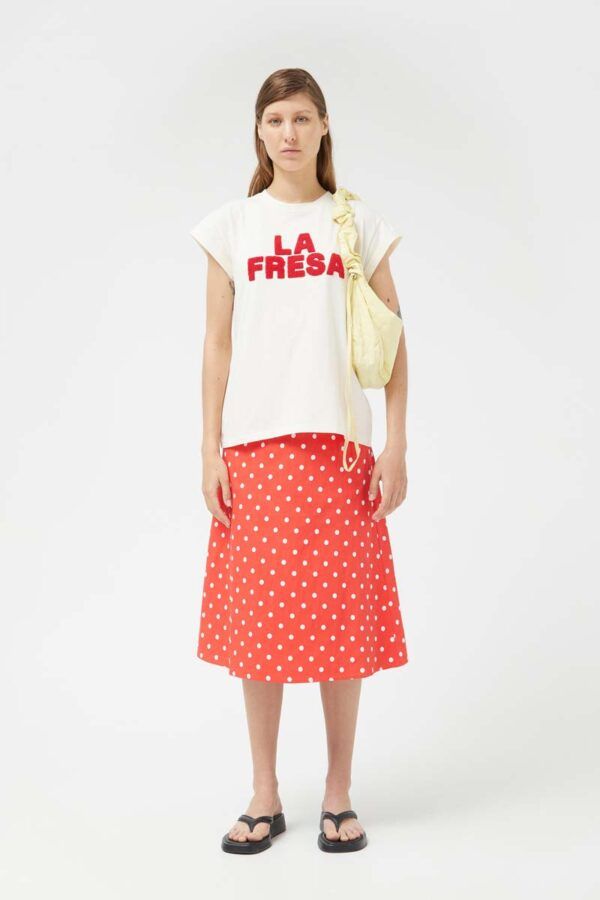 FALDA MIDI POLKA DOTS