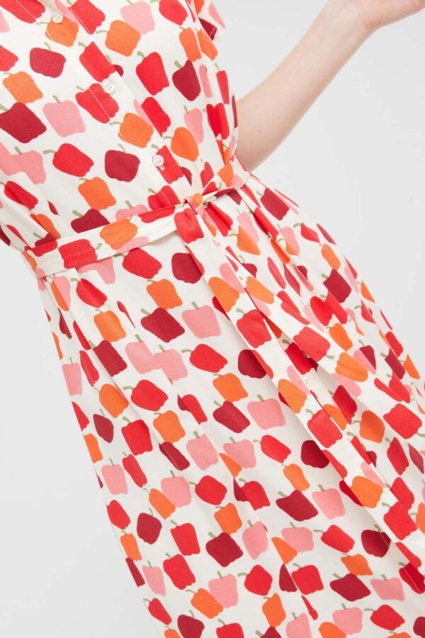 VESTIDO LARGO ESTAMPADO PIMIENTOS - Imagen 3