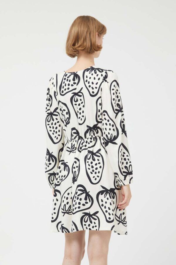 VESTIDO CORTO ESTAMPADO FRESAS - Imagen 4