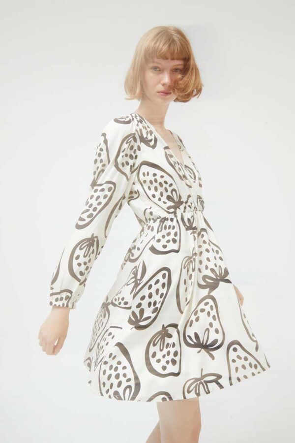 VESTIDO CORTO ESTAMPADO FRESAS - Imagen 5