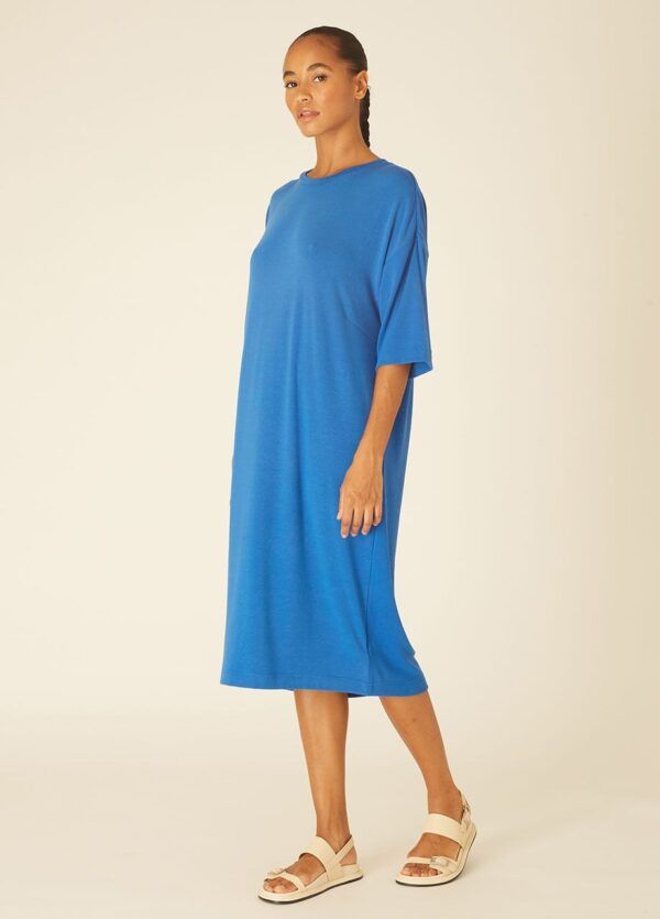 T-SHIRT DRESS BLUE - Imagen 3