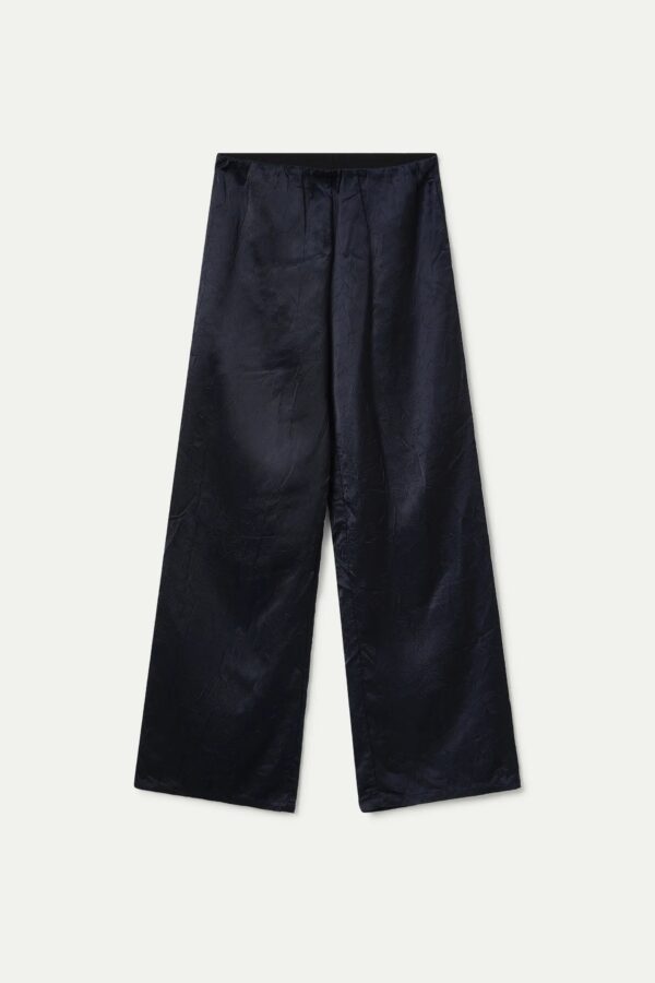 PANTALON FLUIDO SANTENARRUGADO AZUL - Imagen 5