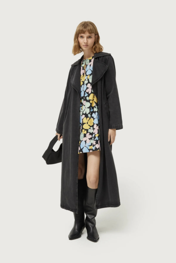 VESTIDO CORTO ESTAMPADO FLORAL JACINTO - Imagen 4