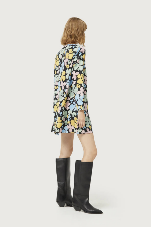VESTIDO CORTO ESTAMPADO FLORAL JACINTO - Imagen 2