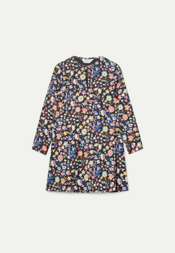 VESTIDO CORTO ESTAMPADO FLORAL PEQUEÑO - Imagen 3