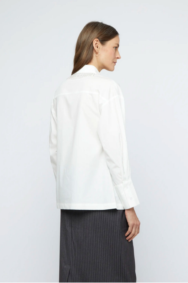 CAMISA POPELIN ABALORIOS BLANCA - Imagen 5