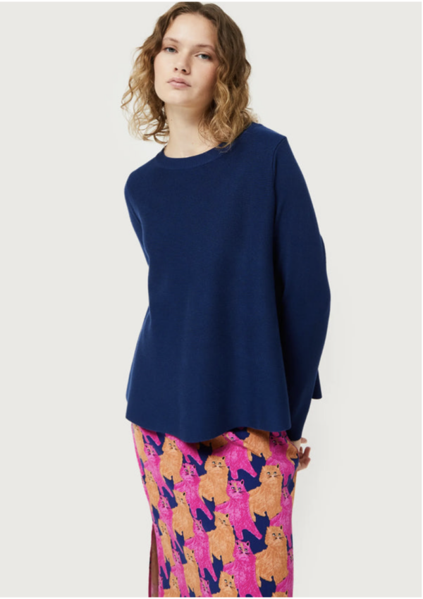 JERSEY DE PUNTO EVASE AZUL MARINO - Imagen 2