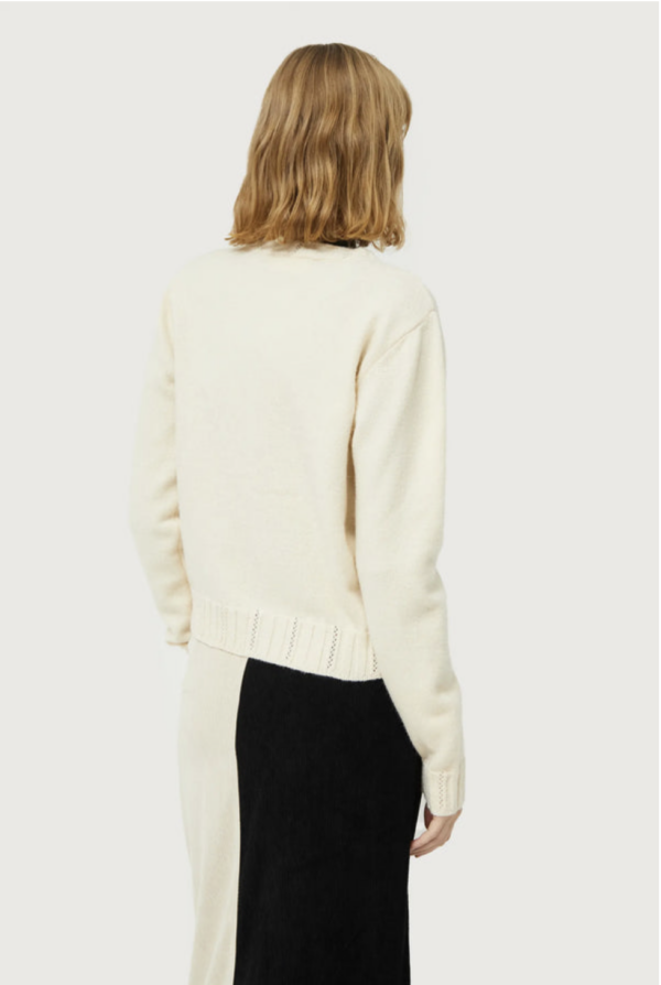 CARDIGAN CON DETALLE DE CORAZONES BLANCO - Imagen 6
