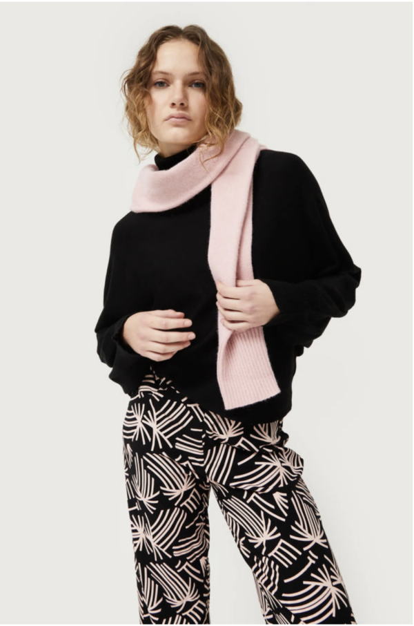 JERSEY DE PUNTO DE CUELLO VUELTO NEGRO - Imagen 2