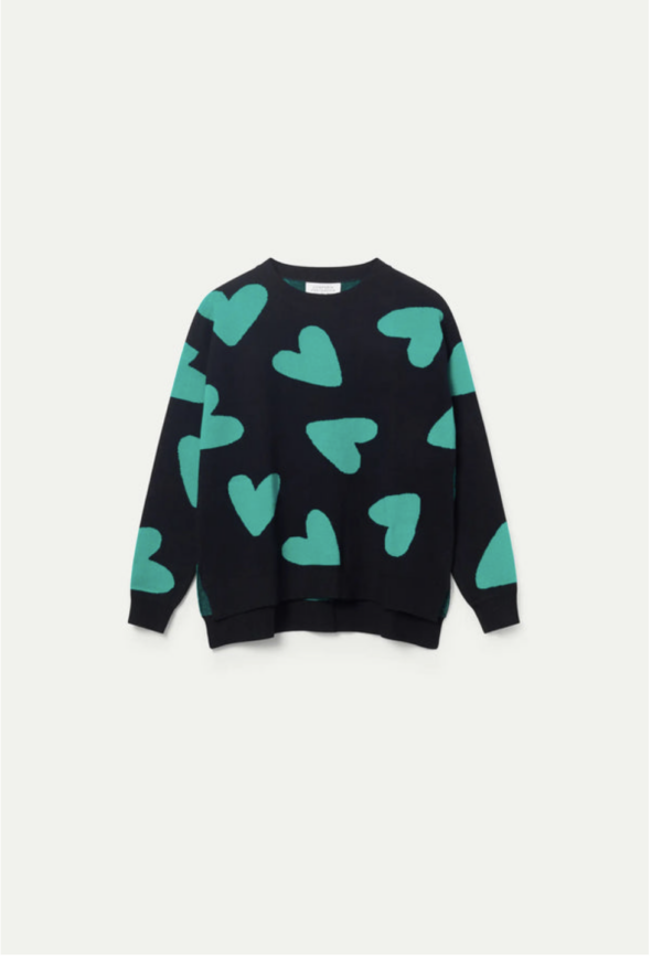 JERSEY DE PUNTO JACQUARD DE CORAZONES - Imagen 5