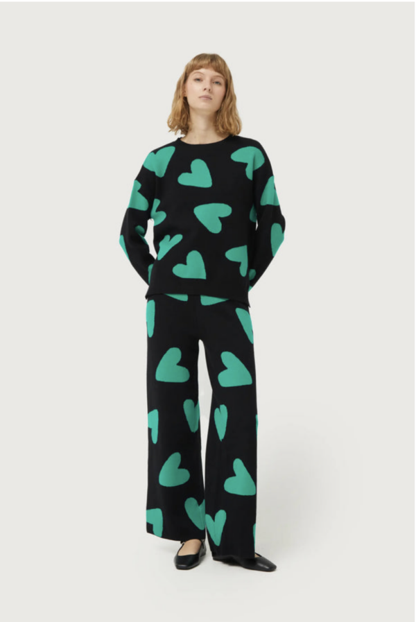 JERSEY DE PUNTO JACQUARD DE CORAZONES - Imagen 2