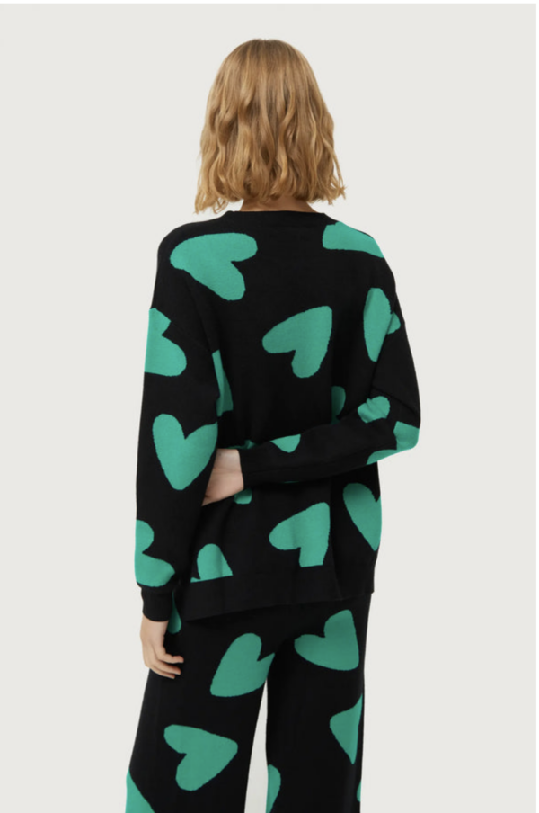 JERSEY DE PUNTO JACQUARD DE CORAZONES - Imagen 4