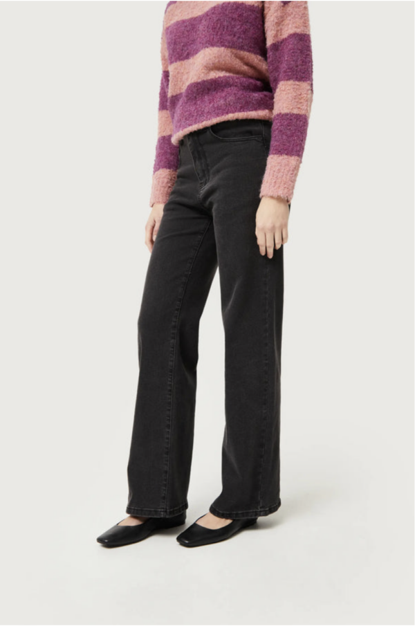 JEANS  LARGOS RECTOS NEGRO LAVADO - Imagen 3