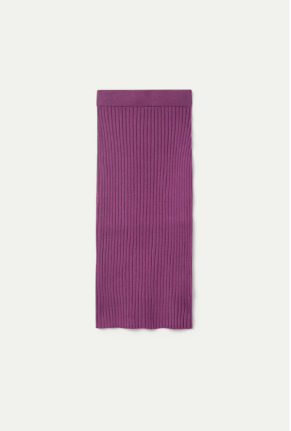 FALDA MIDI PUNTO MORADA - Imagen 5
