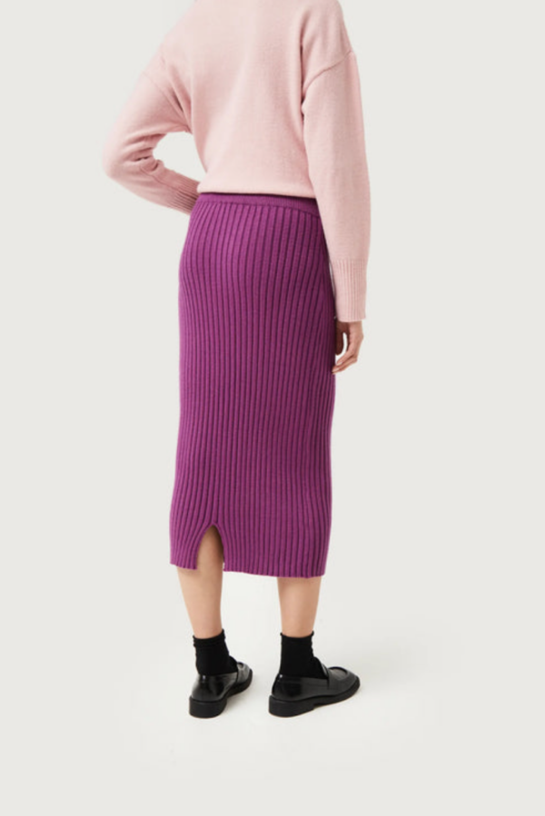 FALDA MIDI PUNTO MORADA - Imagen 2