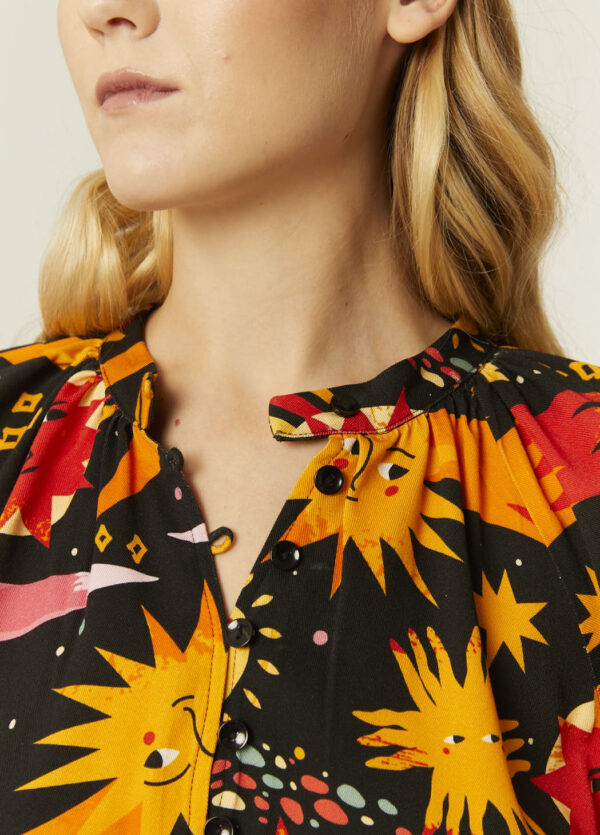 CAMISA COSMOS CUELLO MAO UMBRELLAS - Imagen 2