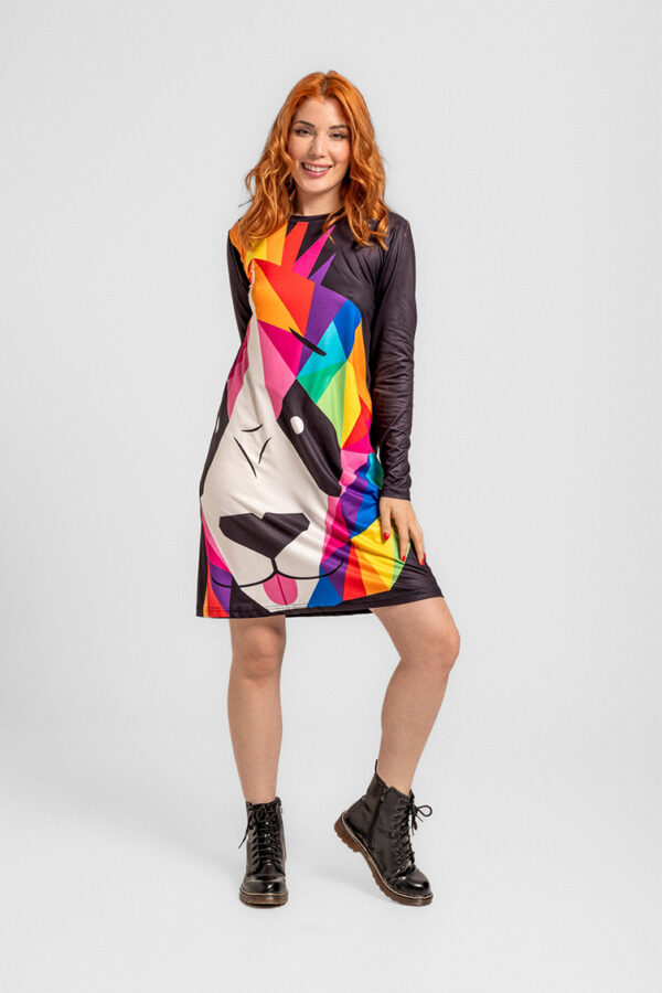 Vestido Camiseta M/Larga - Punk Panda - Imagen 2