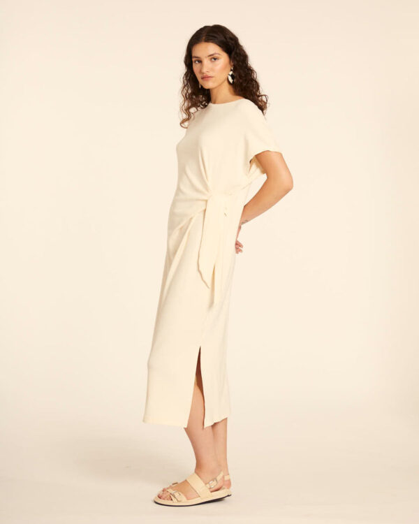 VESTIDO CANALE ANUDADO CREAM - Imagen 3