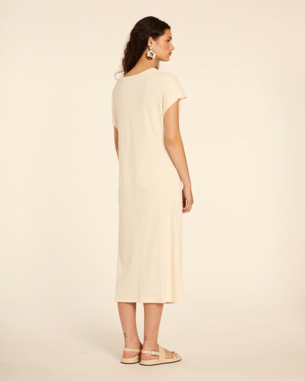 VESTIDO CANALE ANUDADO CREAM - Imagen 4