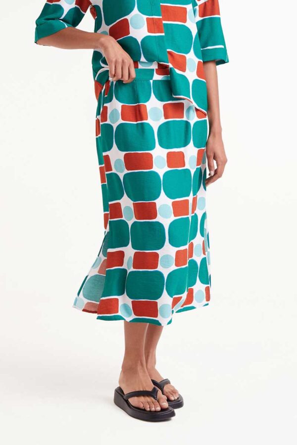 FALDA MIDI CON ESTAMPADO PEPPER MINT - Imagen 2