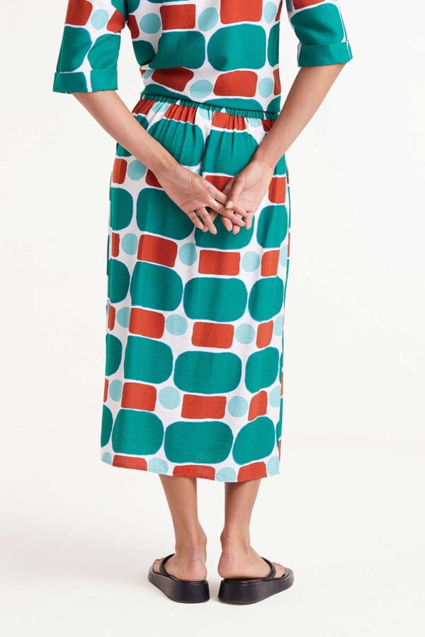 FALDA MIDI CON ESTAMPADO PEPPER MINT - Imagen 4