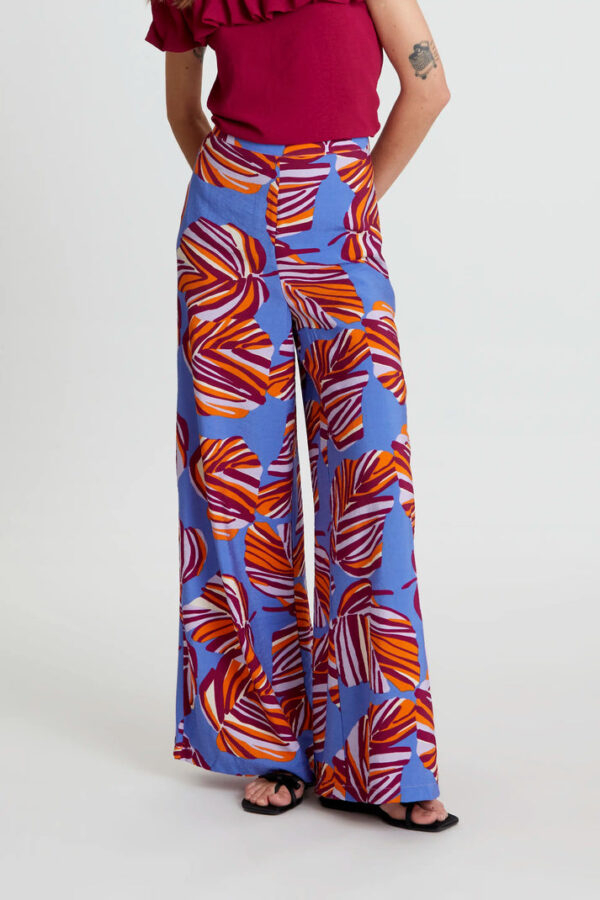 PANTALON LARGO ESTAMPADO FLORAL ALOCASIA - Imagen 2