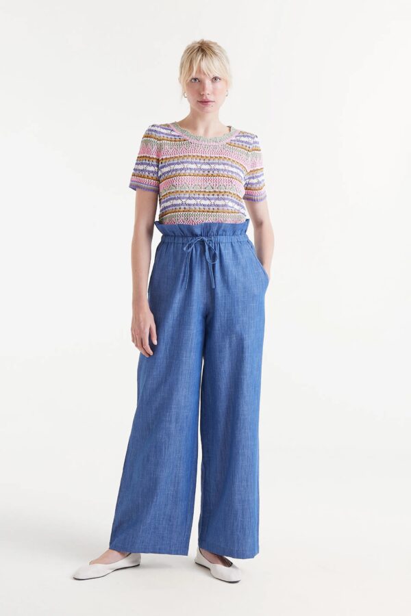 PANTALON PAPERBAG VAQUERO - Imagen 2