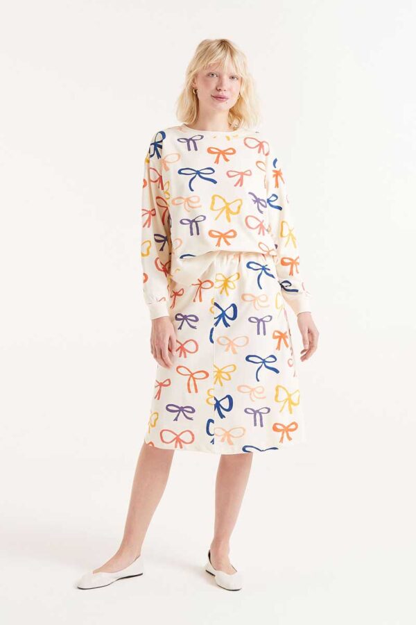 FALDA MIDI ESTAMPADO DE LAZOS - Imagen 3
