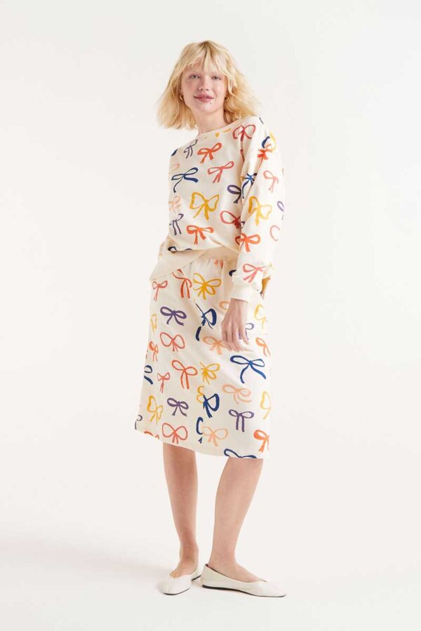 FALDA MIDI ESTAMPADO DE LAZOS - Imagen 2
