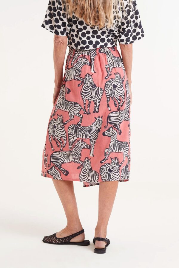 FALDA MIDI ESTAMPADO CEBRAS - Imagen 4