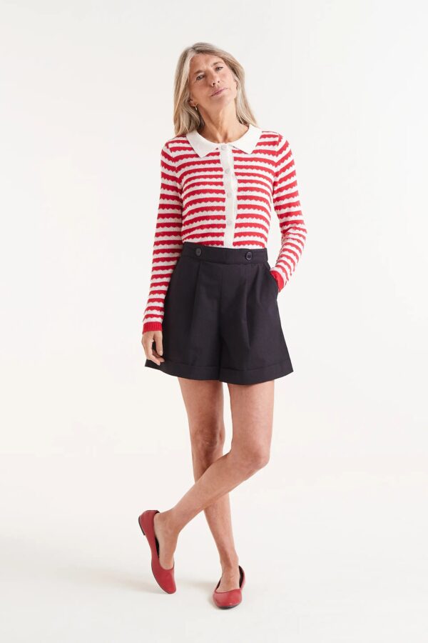 SHORTS BOTONES NEGROS - Imagen 2