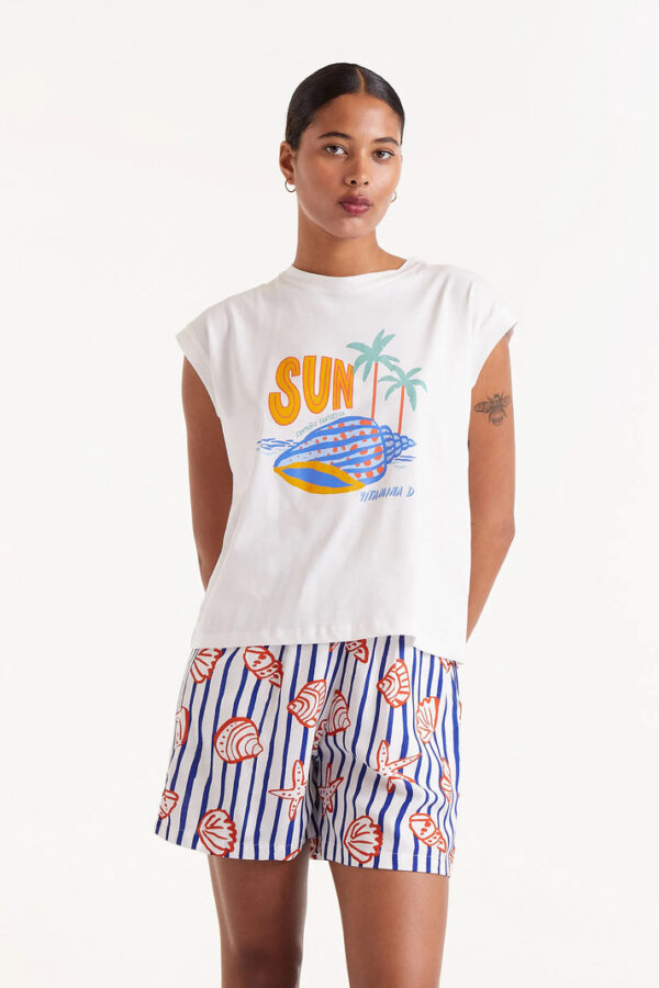 CAMISETA PRINT CARACOLA