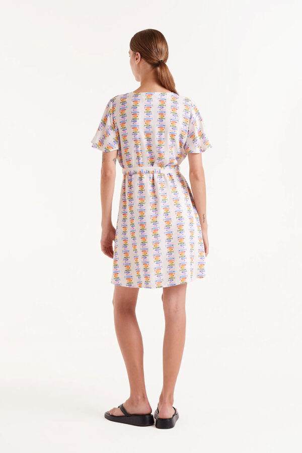 VESTIDO CORTO ESTAMPADO MARINA - Imagen 4
