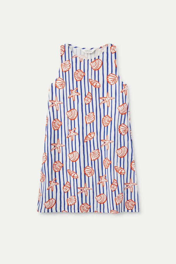 Vestido corto estampado de rayas Nemo - Imagen 4