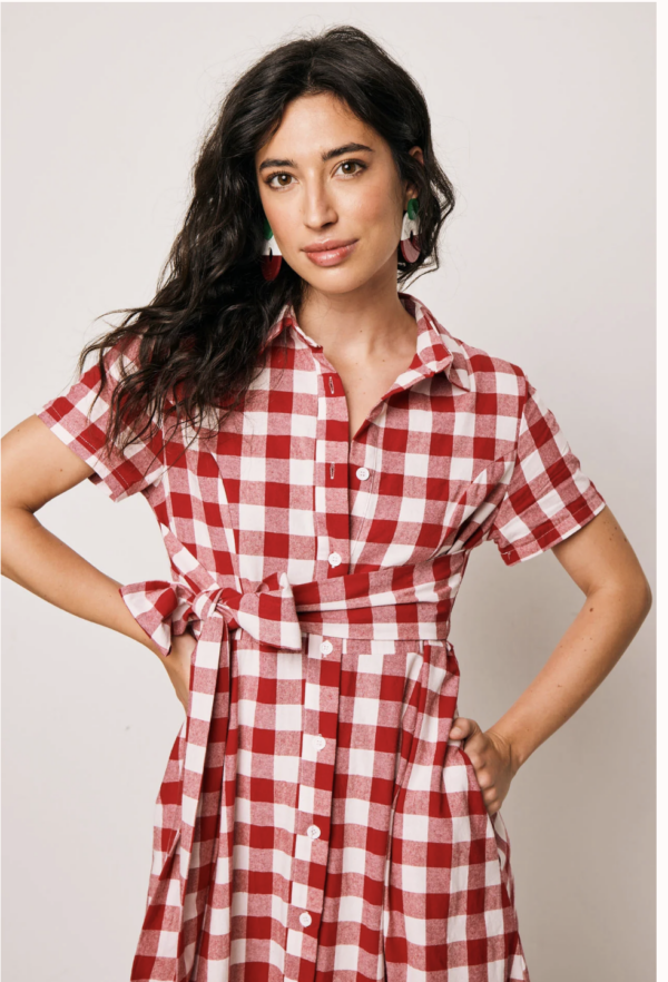 VESTIDO LARGO TARIFA VICHI ROJO - Imagen 3