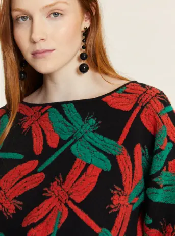 Jersey Libélula en relieve de Pepa Loves. Disponible en Dulce Locura, tienda de moda en Badajoz.